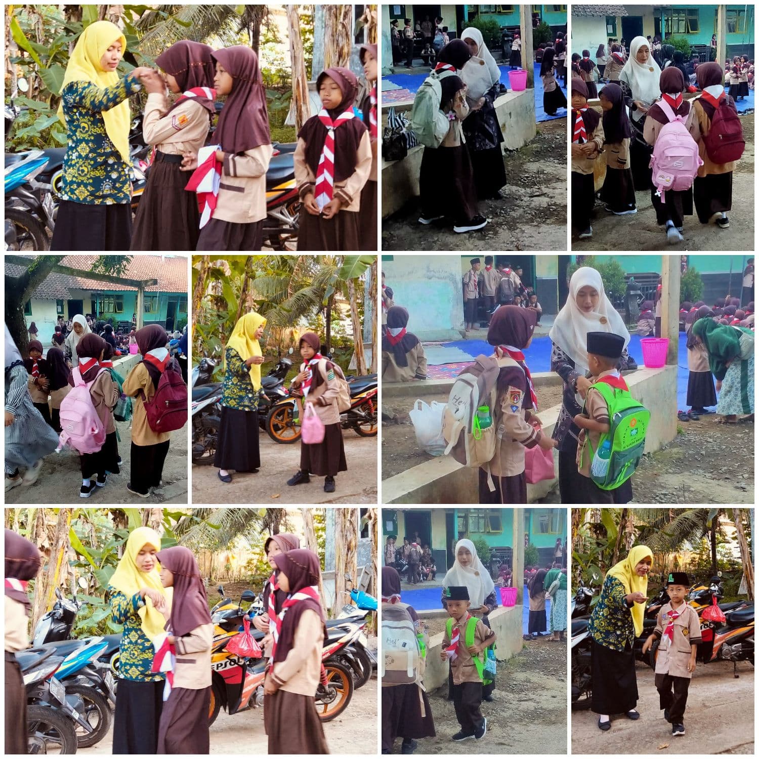 Konsisten Terapkan 5S, Guru MI Islamiyah Bangsa Pastikan Siswa Sambut Jumat dengan Senyuman dan Kehangatan