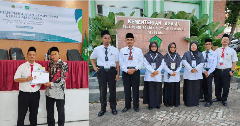 Perkuat WIBAWA Kepemimpinan, Kepala MI Islamiyah Bangsa Tuntaskan Diklat di Balai Diklat Kemenag Semarang