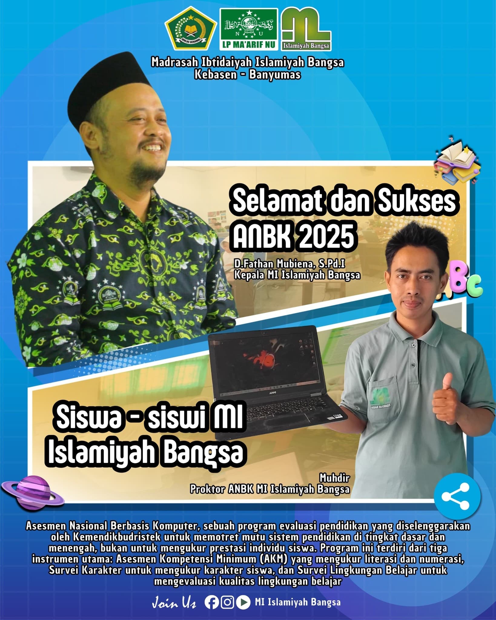 Siap 100 Persen: MI Islamiyah Bangsa Matangkan Infrastruktur dan SDM dalam Pelaksanaan ANBK Utama 2025