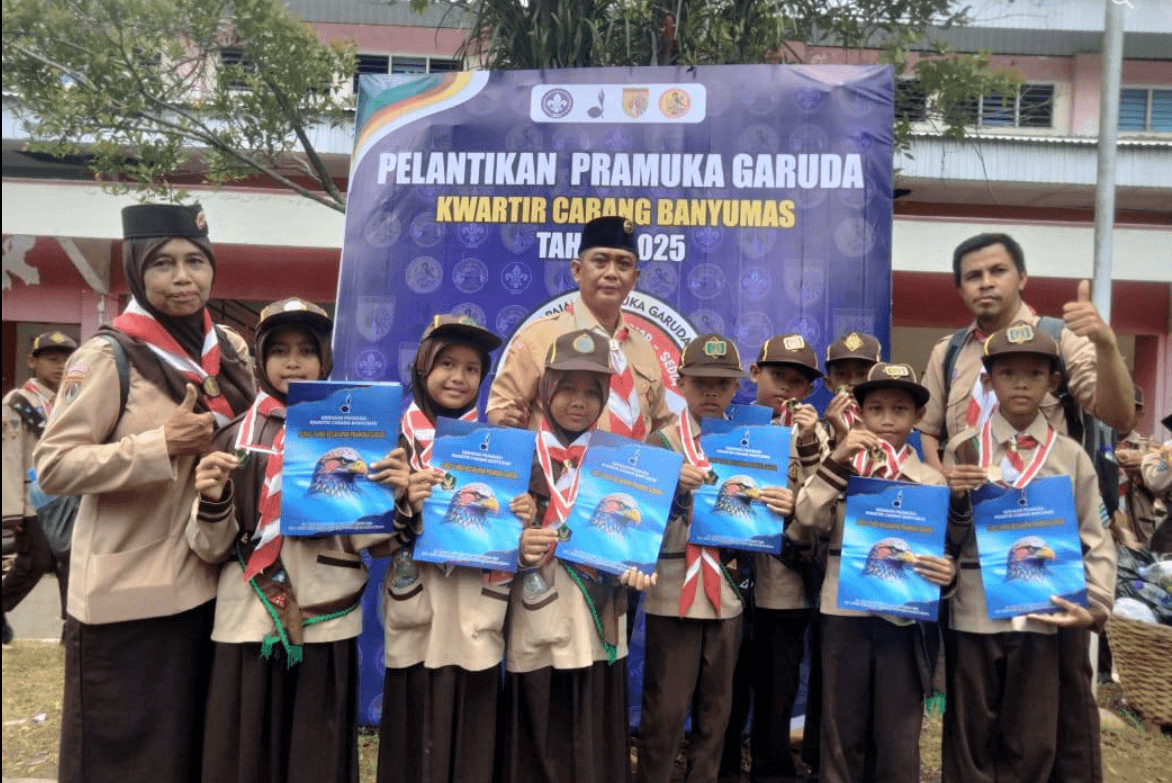 Rekor MURI Pramuka Garuda Terbanyak di Indonesia Pecah di Banyumas, Siswa MI Islamiyah Bangsa Jadi Saksi Sejarah