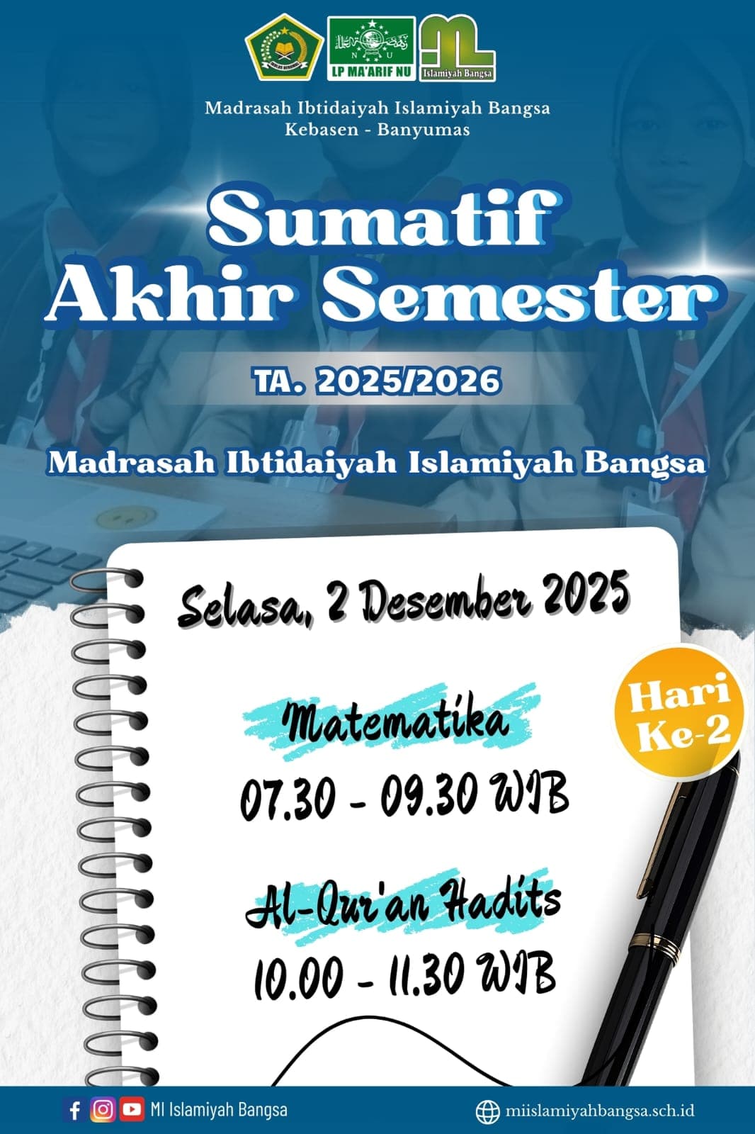 Lanjut Hari Kedua SAS Gasal: Fokus Hari Ini Matematika dan Al-Qur'an Hadits