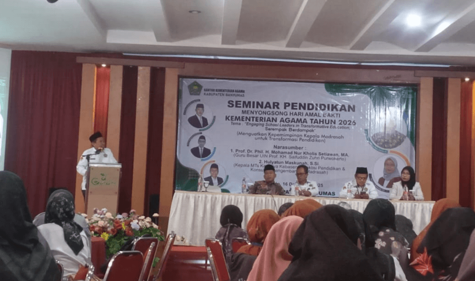 Menguatkan Kepemimpinan WIBAWA: Kepala MI Islamiyah Bangsa Hadiri Seminar Transformasi Pendidikan di KKM-MI Banyumas